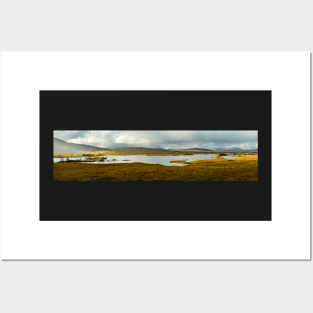 Panoramic view of Lochan Na H-Achlaise and Rannoch Moor in Glen Coe Posters and Art